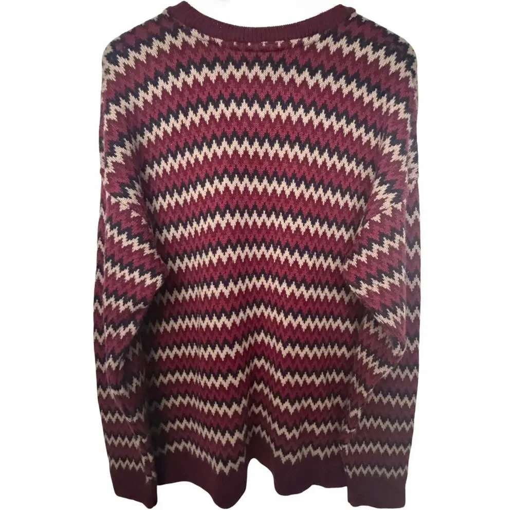 Topman Chevron Knit Sweater Mens Large